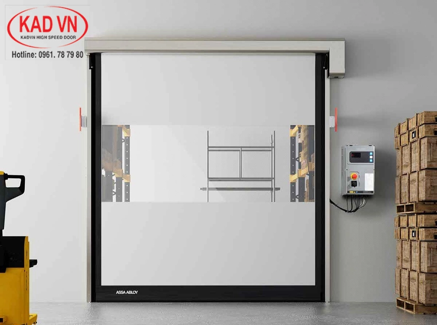 Cửa cuốn PVC nâng cao hiệu suất công việc cho doanh nghiệp