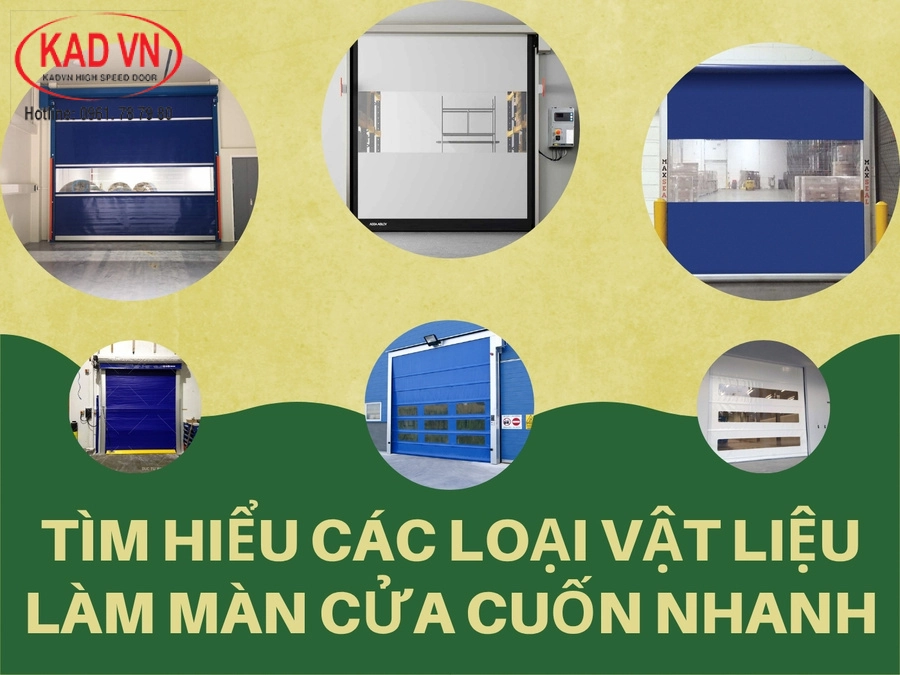 Tìm hiểu các loại vật liệu làm màn cửa cuốn nhanh