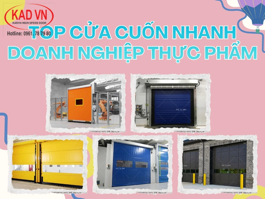 Top mẫu cửa cuốn nhanh cho doanh nghiệp thực phẩm
