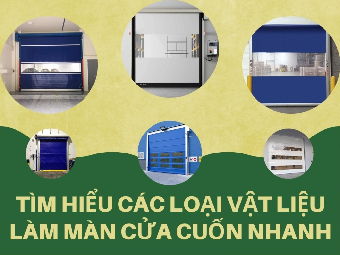 Tìm hiểu các loại vật liệu làm màn cửa cuốn nhanh
